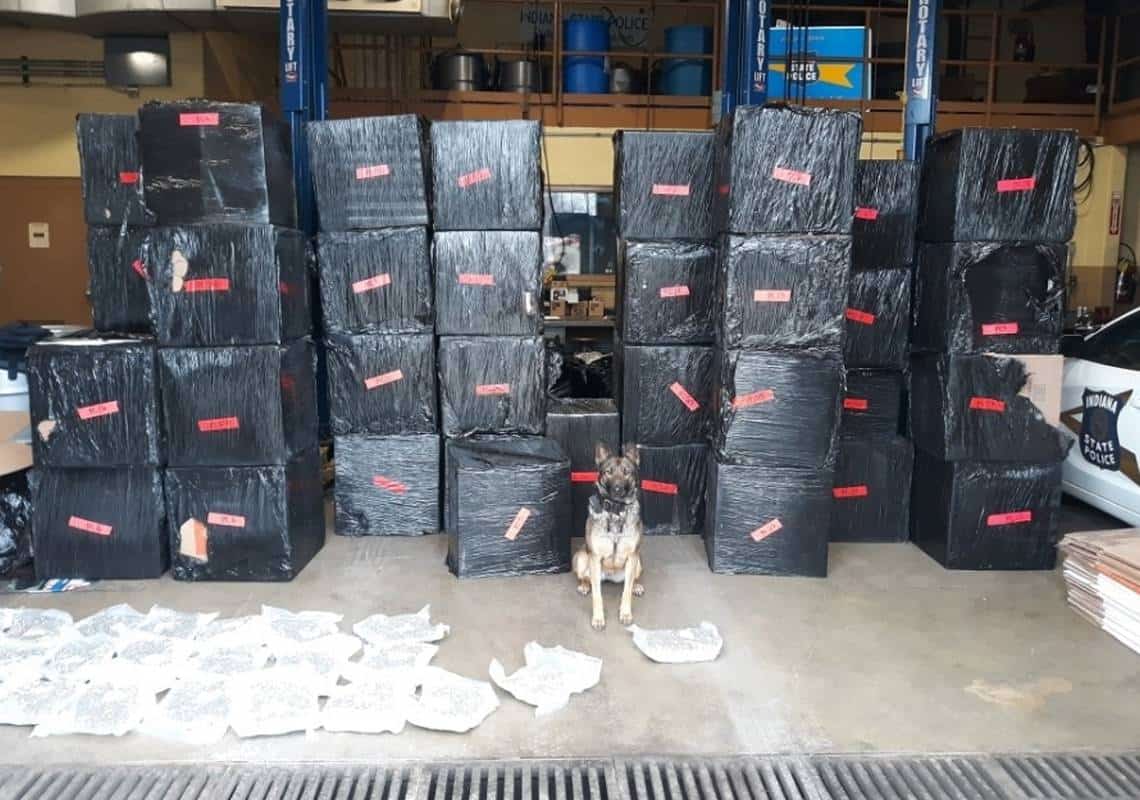 "שווה לפחות 5.7 מיליון דולר": עבירת תנועה הובילה לחשיפת חצי טון של מריחואנה