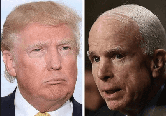 טראמפ סירב לנוסח הודעה שכינה את מקיין "גיבור"