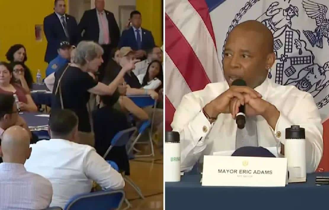 ראש עיריית ניו יורק השווה אישה לבנה בקהל לבעלת עבדים