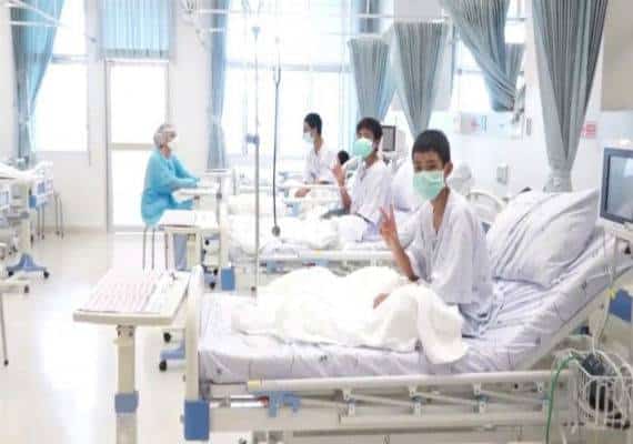 לאחר סיום מבצע החילוץ הדרמטי בתאילנד: נחשף תיעוד ראשון של הנערים בבית החולים