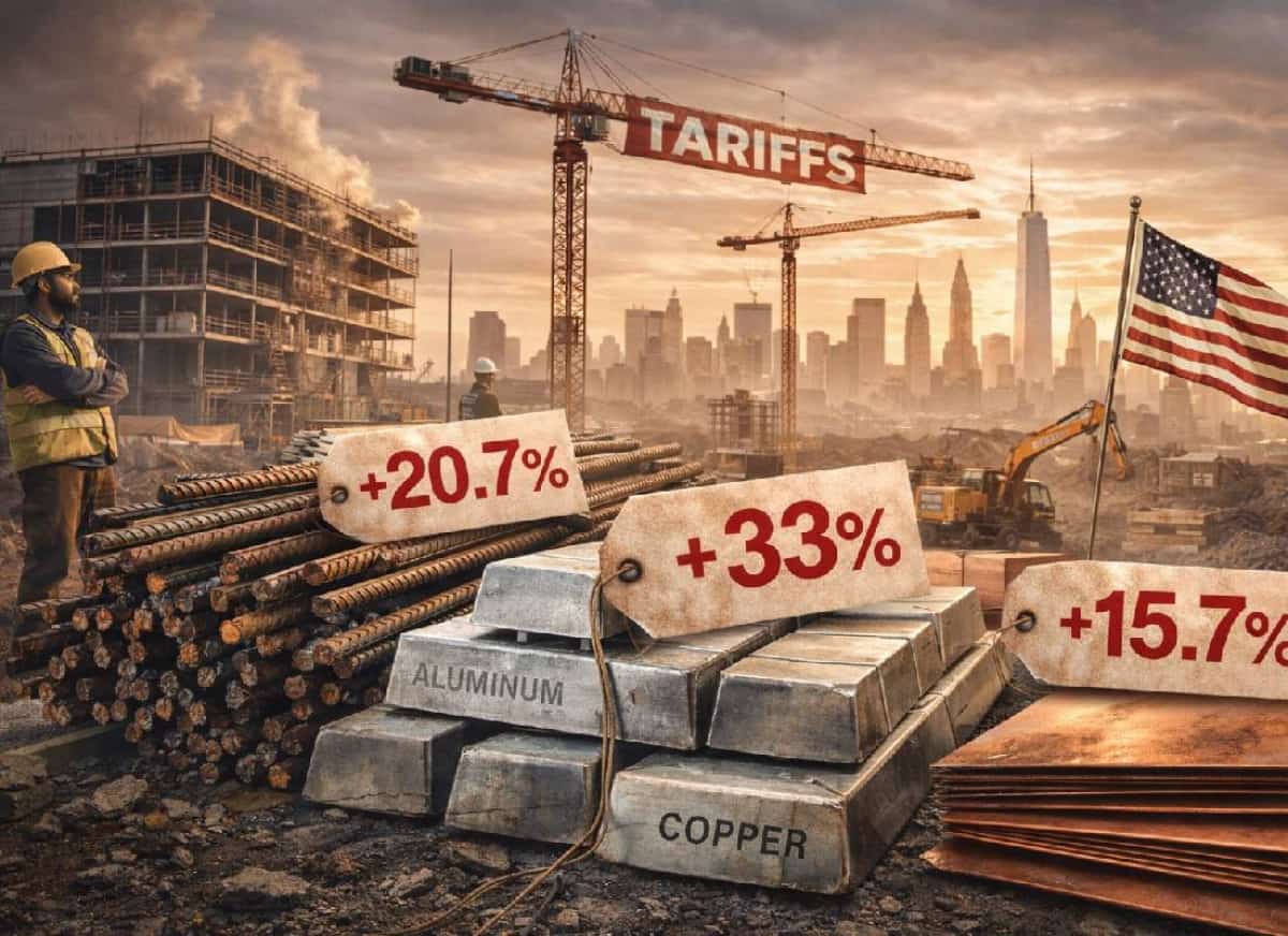 מכסי טראמפ מכים בבטון: תעשיית הבנייה האמריקאית משלמת את המחיר