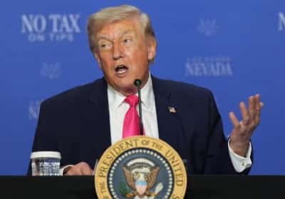 טראמפ הגיע ללאס וגאס לחגוג את מדיניות ביטול המס על טיפים: "כאן הרעיון הזה נולד"