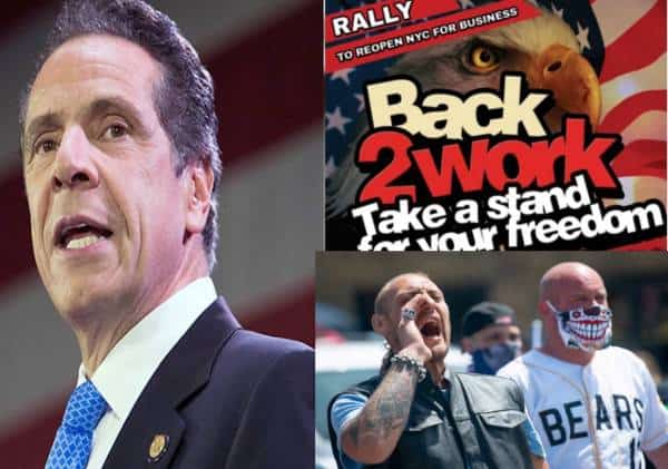 ההפגנות מתפשטות לניו יורק: "הדיחו את המלך קואומו"