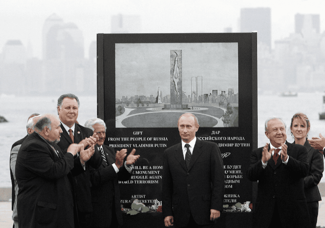 ניו ג'רזי הסירה את שמו של פוטין מאנדרטה לזכר קורבנות 9/11 