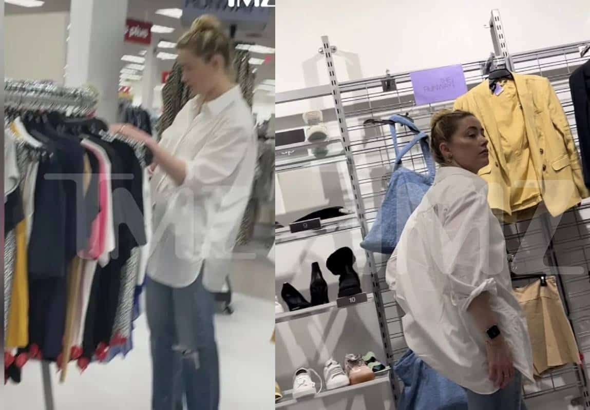 "מרוששת": אמבר הרד נתפסה קונה בגדים ברשת 'הכל בזול' 