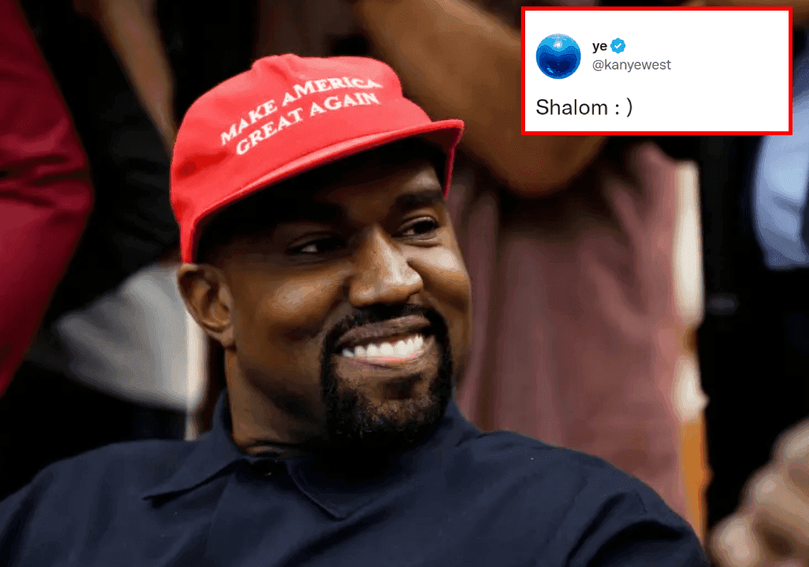 קניה ווסט חזר לטוויטר וכתב "שלום" - והודיע שהוא ירוץ לנשיאות ב-2024