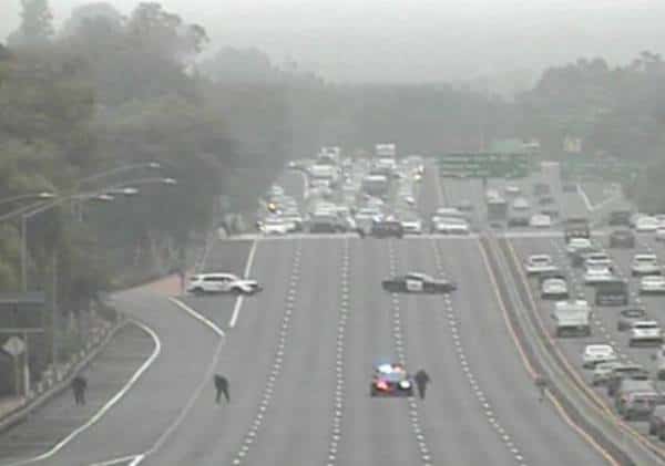 המשטרה חסמה את כביש 101 באזור ואלי לוס אנג'לס  