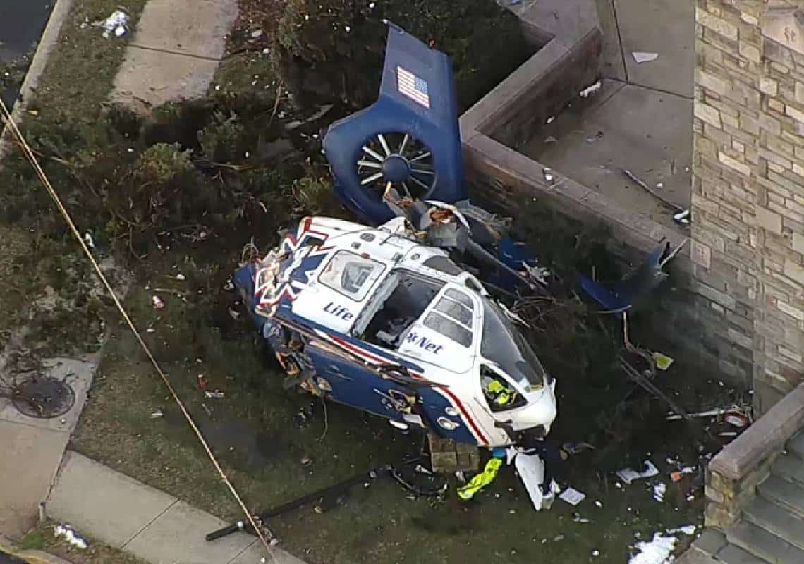 "ניצלו בנס": מסוק פינוי רפואי התרסק בדרכו לבית החולים