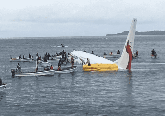 התרסקות מטוס אייר ניוג'יני במיקרונזיה: אדם אחד נעדר