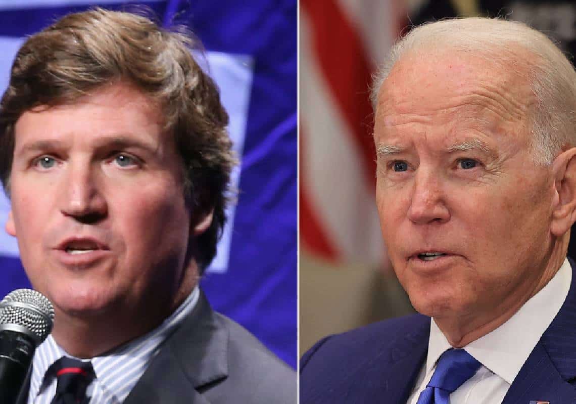 טאקר קרלסון תקף את ביידן: "הוא חילל את זכר הילדים שנרצחו מול כל האומה"