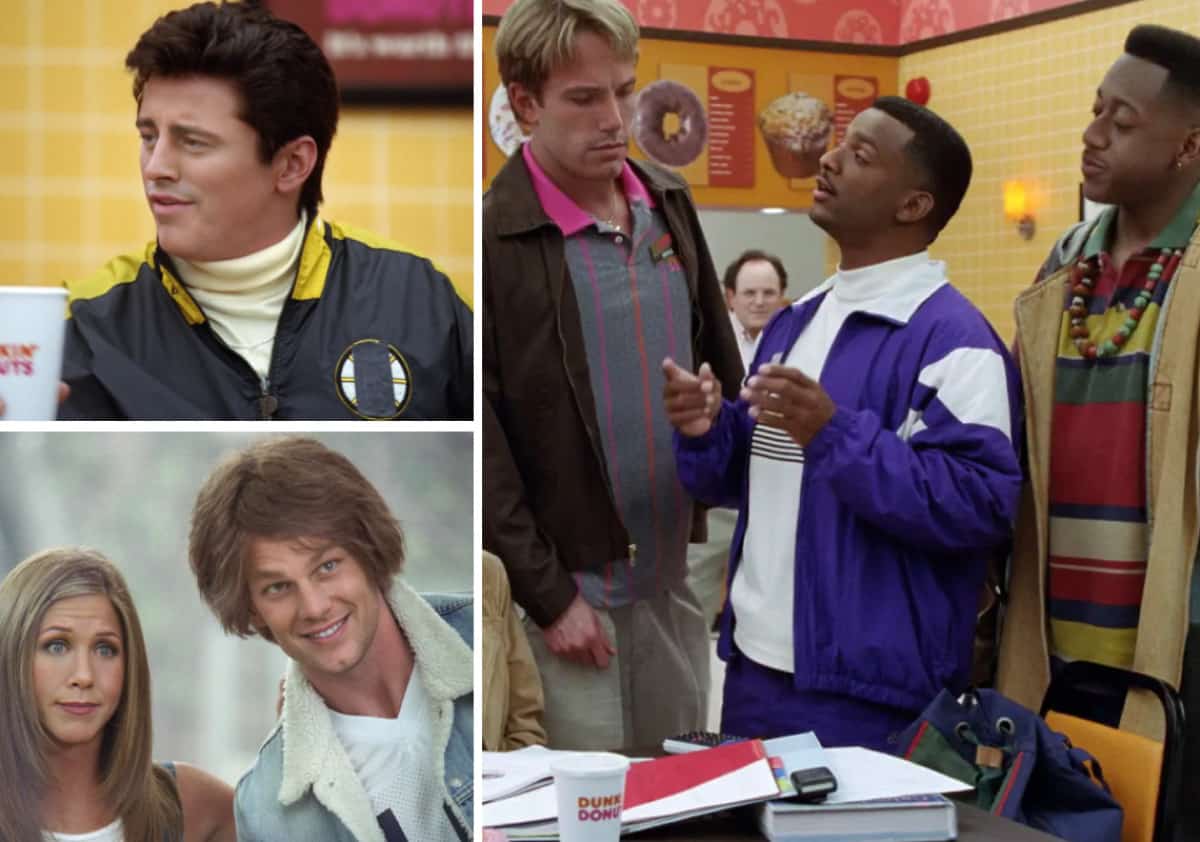 בפרסומת של דאנקן דונאטס, בן אפלק חוזר לוויל האנטינג ומארח שורה ארוכה של כוכבי סיטקומים משנות ה-90, בקריצות ברורות לסדרות שהגדירו את התקופה