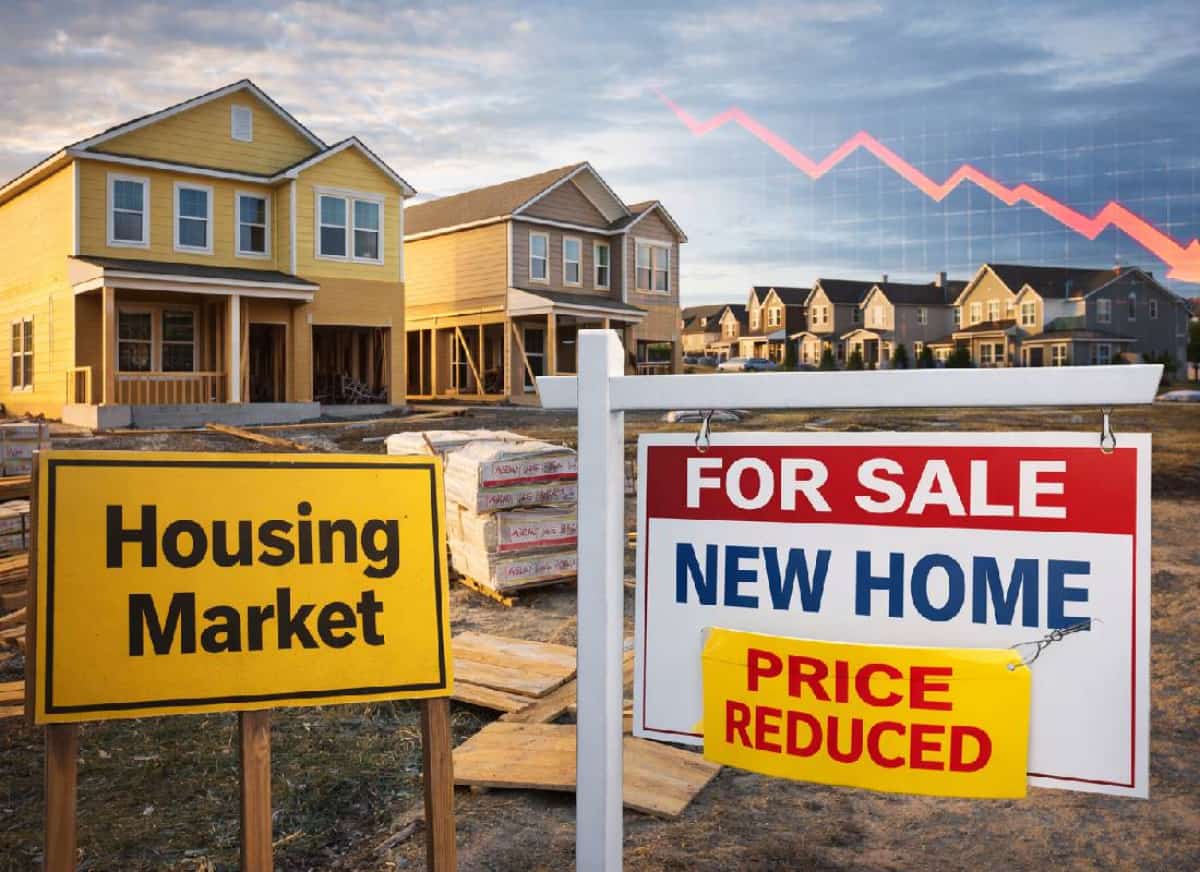 בוני הבתים נסוגים: שוק הדיור האמריקאי משנה כיוון