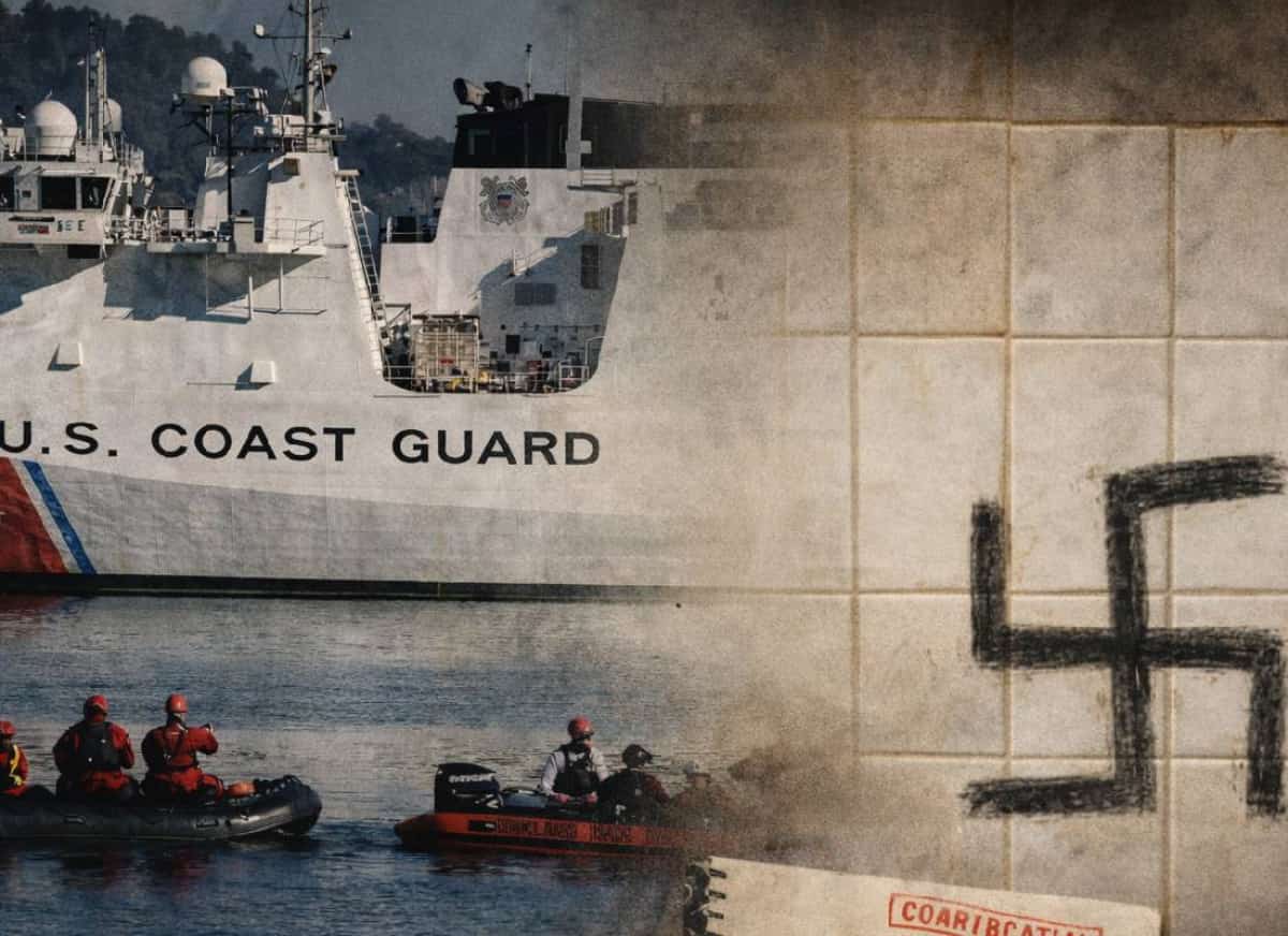 צלב קרס על קיר בסיס משמר החופים האמריקני: סמל השנאה שלא נעלם