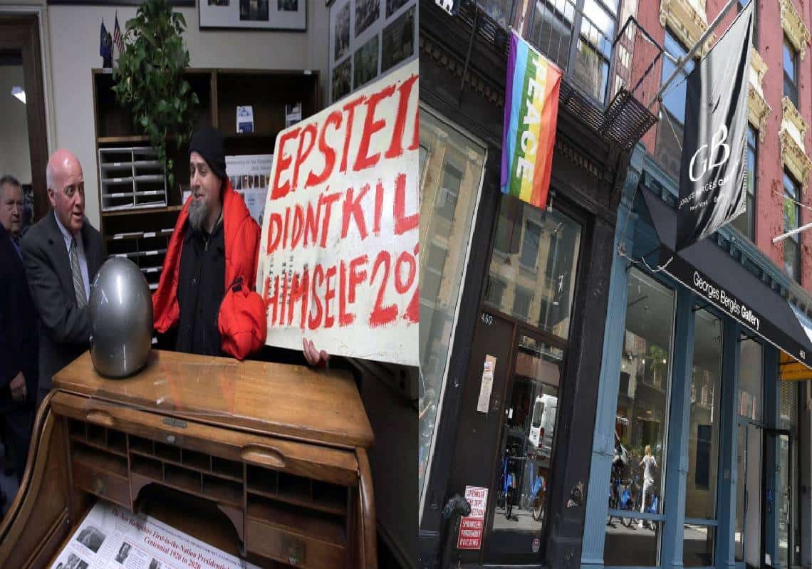 "אבא פושע מלחמה": אמן קונספירציות מפורסם השחית גלריה שמוכרת ציורים של האנטר ביידן 