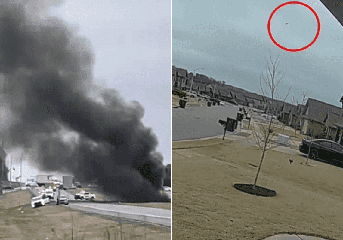 תיעוד התאונה הטרגית: מסוק של המשמר הלאומי התרסק באמצע הכביש 