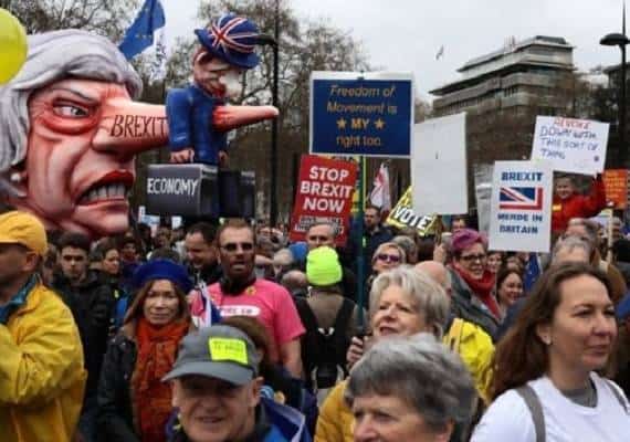 ברקזיט: מעל מיליון איש הפגינו בלונדון בקריאה למשאל עם חוזר