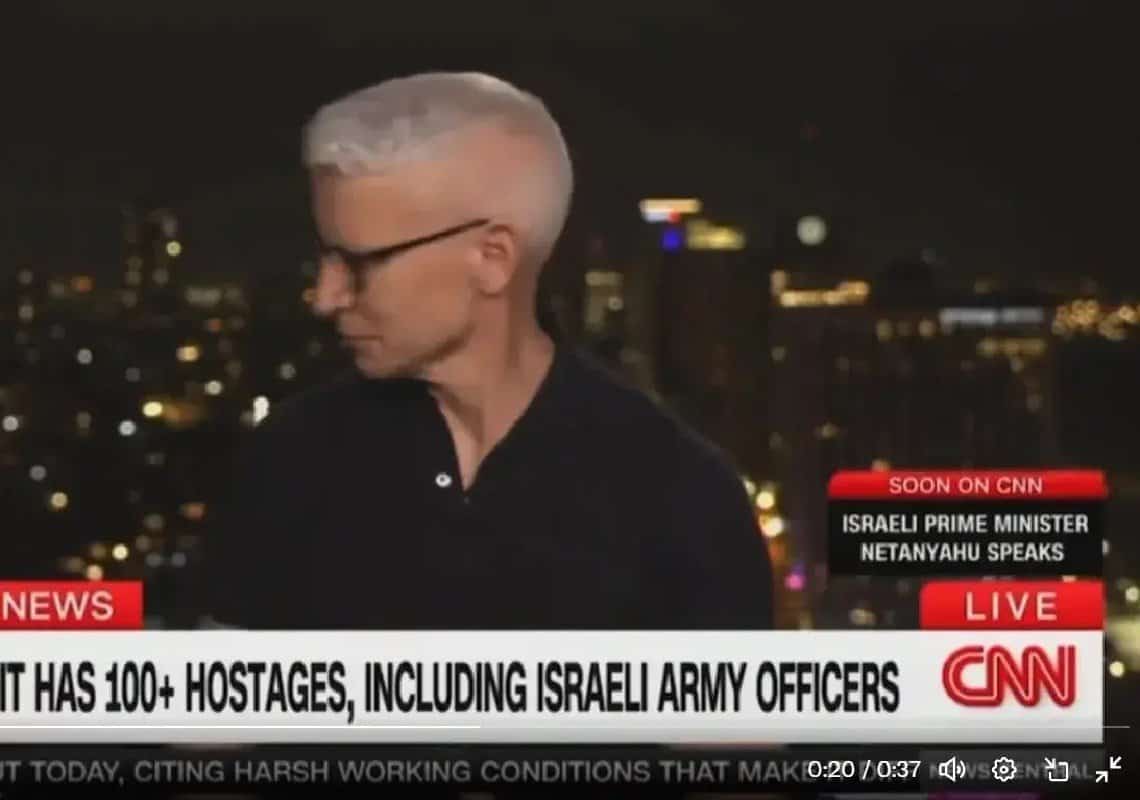 מגיש CNN פרץ בבכי במהלך ריאיון עם ישראלית שמשפחתה נחטפה