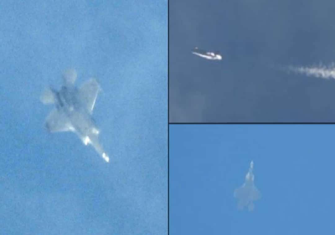 לראשונה בהיסטוריה: F-35 של חיל האוויר הישראלי נתפס בעדשת המצלמה מעל שמי לבנון