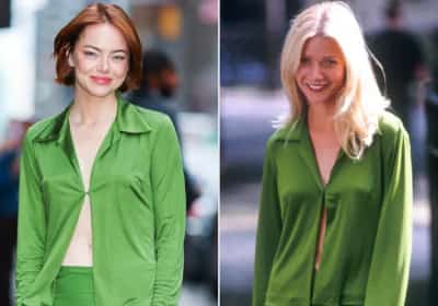 אמה סטון עושה גווינית' פאלטרו בלוק שמחזיר אותנו לניינטיז