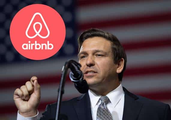 "Airbnb עוברת על חוקי האנטי-BDS": מושל פלורידה במתקפה חריפה