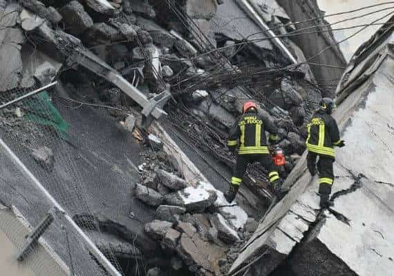איטליה: גשר קרס בצפון המדינה, דיווח על עשרות הרוגים במקום