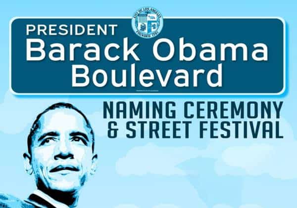 תתחילו להתרגל: זה הרחוב בלוס אנג'לס שיקרא מעתה "שדרות ברק אובמה"