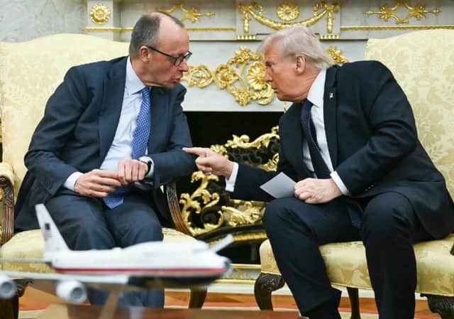 יום רביעי ללחימה | טראמפ לצד קנצלר גרמניה: אני הכרחתי את ישראל לתקוף