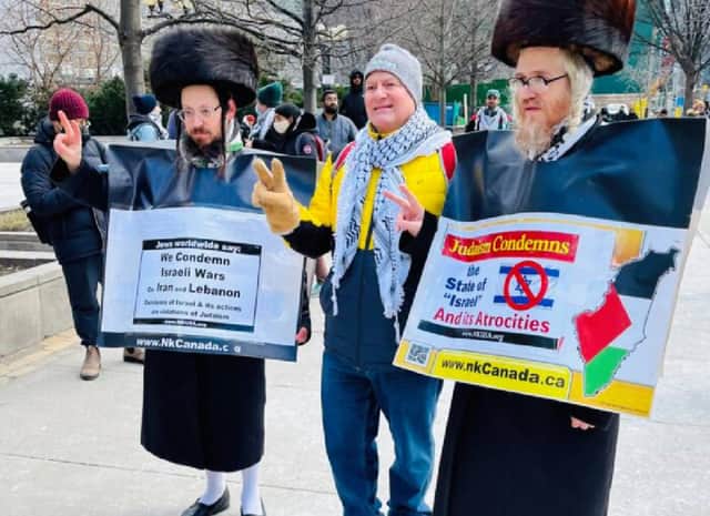 חרדים בהפגנת "יום אל־קודס": נוכחות יהודית במחאה נגד המלחמה באיראן מעוררת סערה בטיימס סקוור